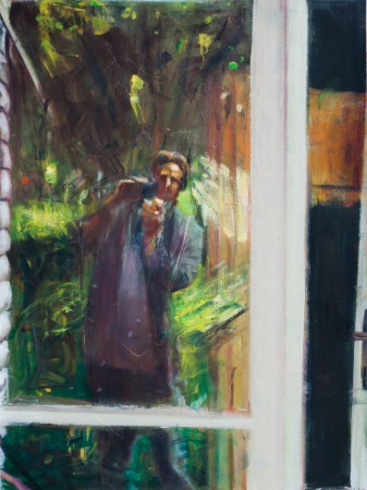 Önarckép a barakoknál 80x60cm olaj vászon